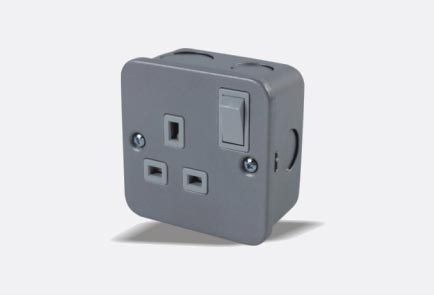 TH9119 Metal Clad Plug Socket